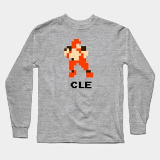 8-Bit Quarterback - Cleveland Long Sleeve T-Shirt